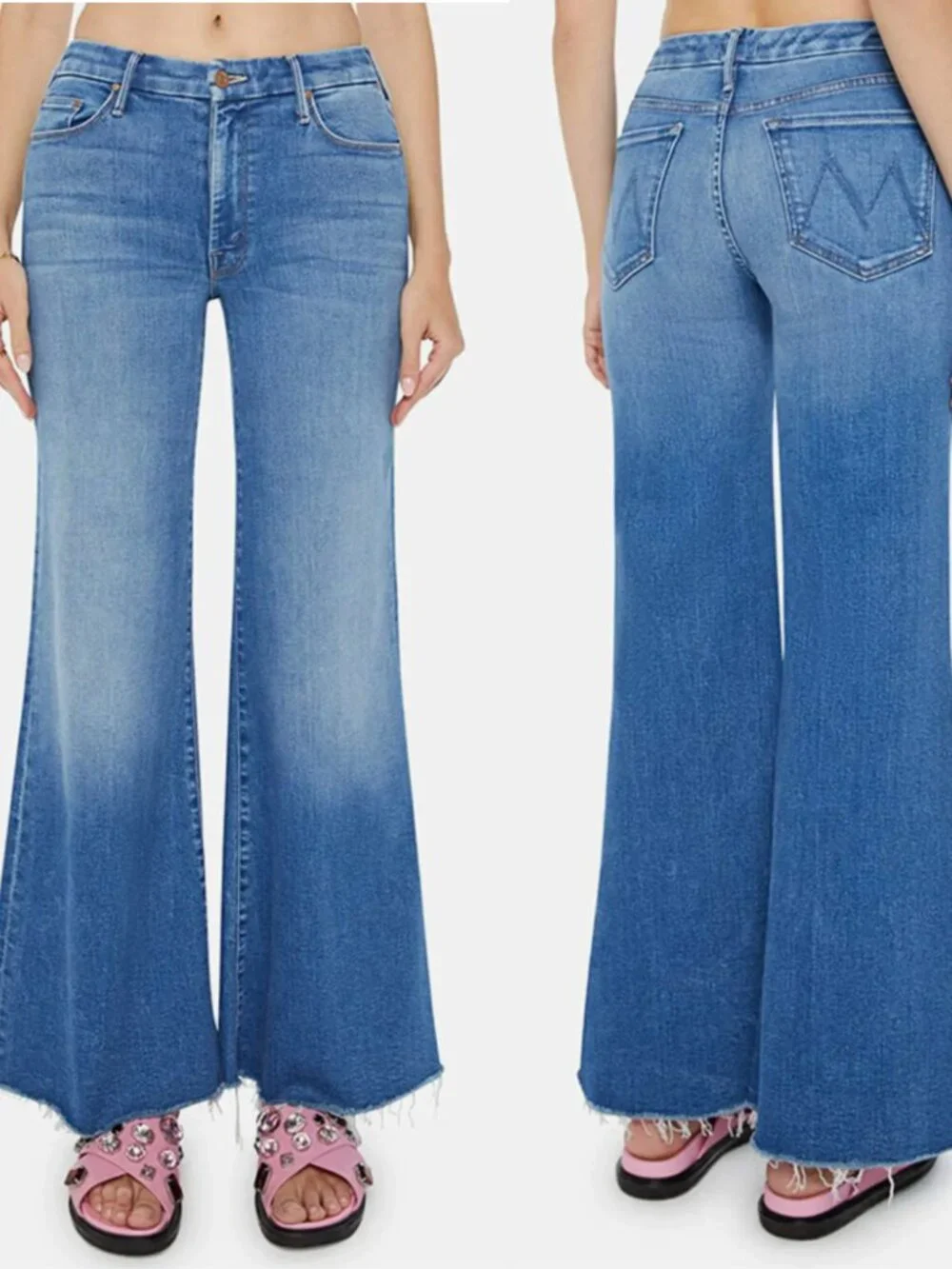 MOTHER The Roller Fray Jean Work Hard Play Hard Size 25 NWT